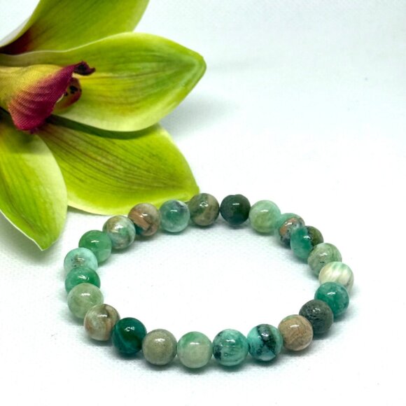 Phoenix Stone Gemstone Bracelet 8MM | Handmade Crystal Healing Jewelry - Picture 3 of 11
